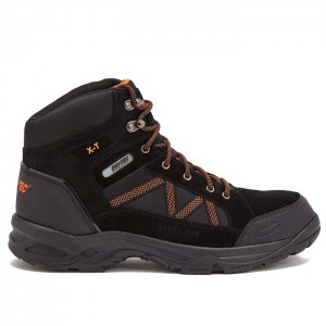 Botas De Trabajo Hi-Tec Keaton Hiker Steel Puntera Hombre Negros Naranjas | MX37-24