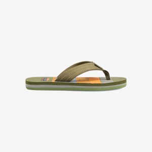 Sandalias Hi-Tec Nautical Tanga Hombre Kaki Naranjas | MX02-34