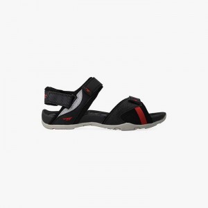 Sandalias Hi-Tec Ula Hombre Negros Rojos | MX45-50