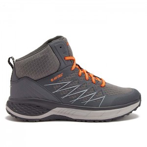 Tenis Para Trail Running Hi-Tec Destroyer Mid Hombre Grises Oscuro | MX75-95