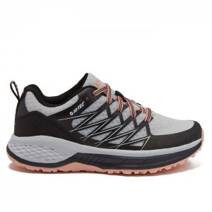 Tenis Para Trail Running Hi-Tec Destroyer Low Mujer Negros Grises | MX10-26