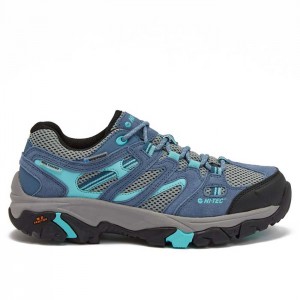 Tenis de Senderismo Hi-Tec Apex Lite Low WP Mujer Azules Claro Grises | MX96-04