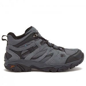 Tenis de Senderismo Hi-Tec Ravus Mid WP Hombre Grises Oscuro | MX76-49