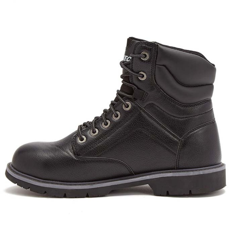 Botas De Trabajo Hi-Tec Axel 7 In Steel Puntera WP Hombre Negros | MX74-85