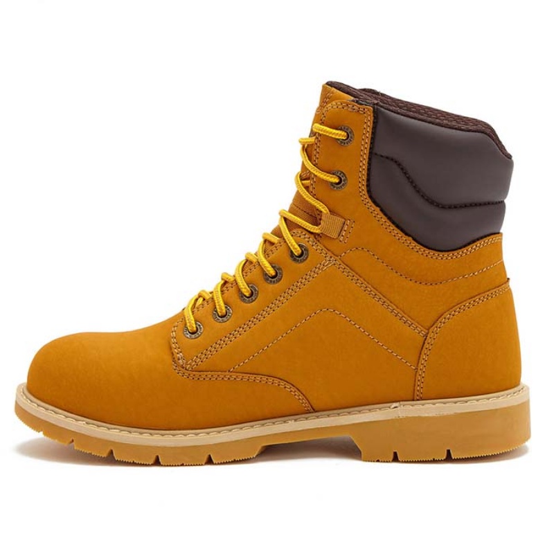 Botas De Trabajo Hi-Tec Axel 7 In Steel Puntera WP Hombre Tan | MX19-03