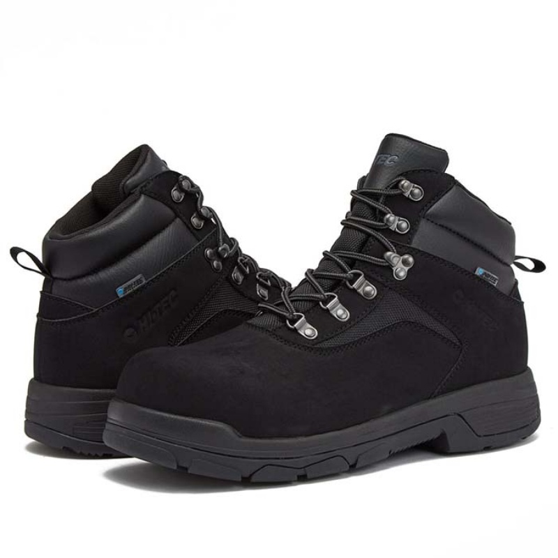 Botas De Trabajo Hi-Tec Excavator Composite Puntera WP Hombre Negros | MX54-81