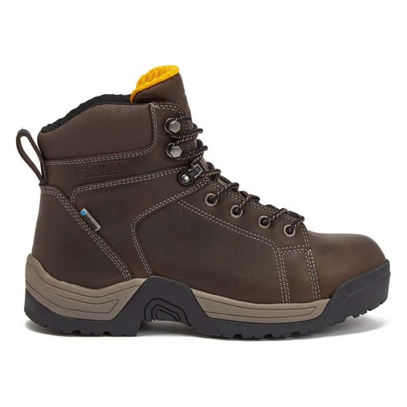 Botas De Trabajo Hi-Tec Trencher WP Hombre Marrom | MX06-09