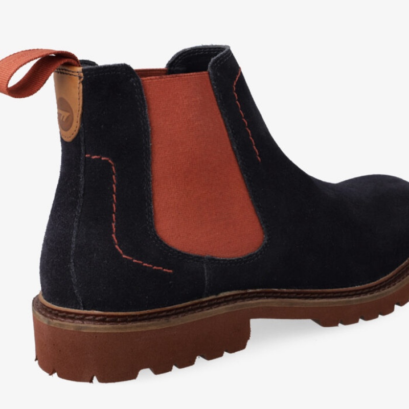 Botas Hi-Tec Expedition Chelsea Hombre Azul Marino Rojos | MX03-85