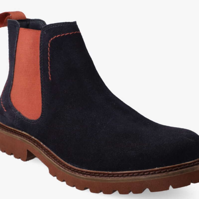 Botas Hi-Tec Expedition Chelsea Hombre Azul Marino Rojos | MX03-85