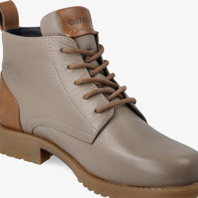 Botas Hi-Tec Namib Mid Encaje Mujer Taupe | MX97-07