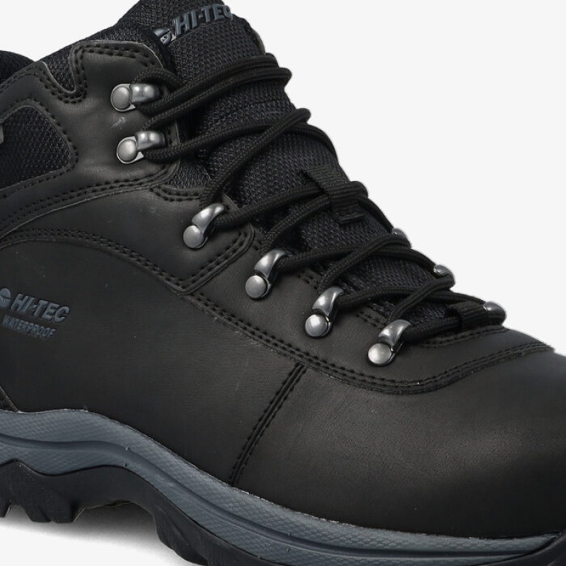 Botas Montaña Hi-Tec Altitude Base Camp Lite WP Hombre Negros | MX97-21