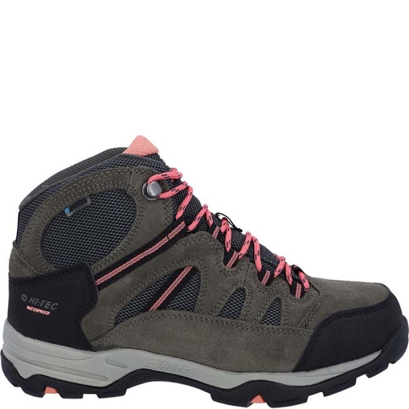 Botas Montaña Hi-Tec Bandera II Mujer Grises | MX89-80