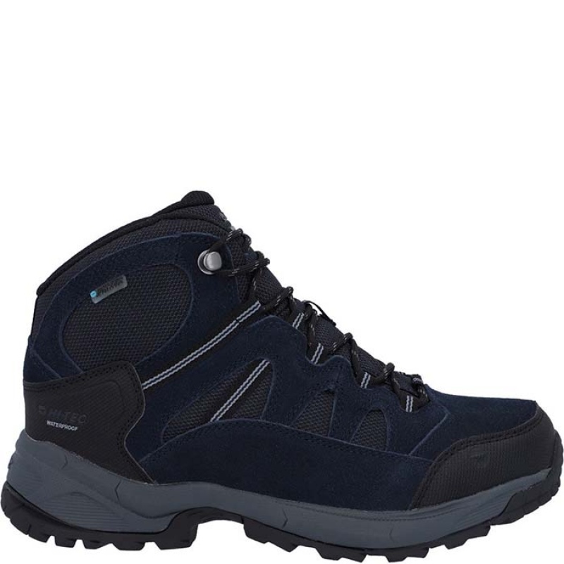 Botas Montaña Hi-Tec Bandera Lite Hombre Azules | MX16-12