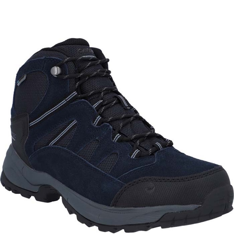 Botas Montaña Hi-Tec Bandera Lite Hombre Azules | MX16-12