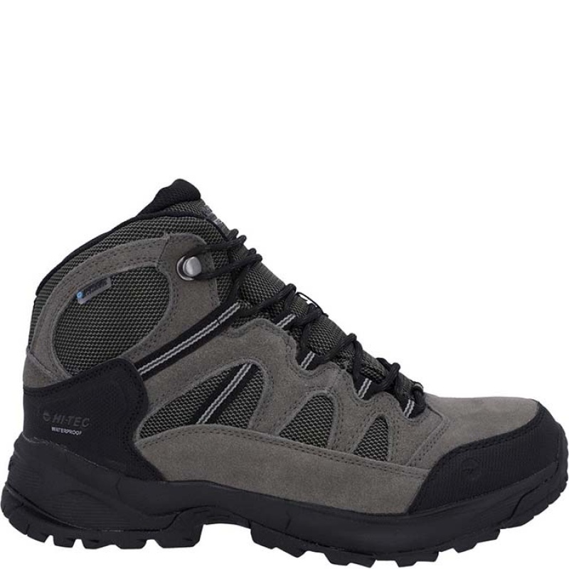 Botas Montaña Hi-Tec Bandera Lite Hombre Verde Oliva | MX34-36