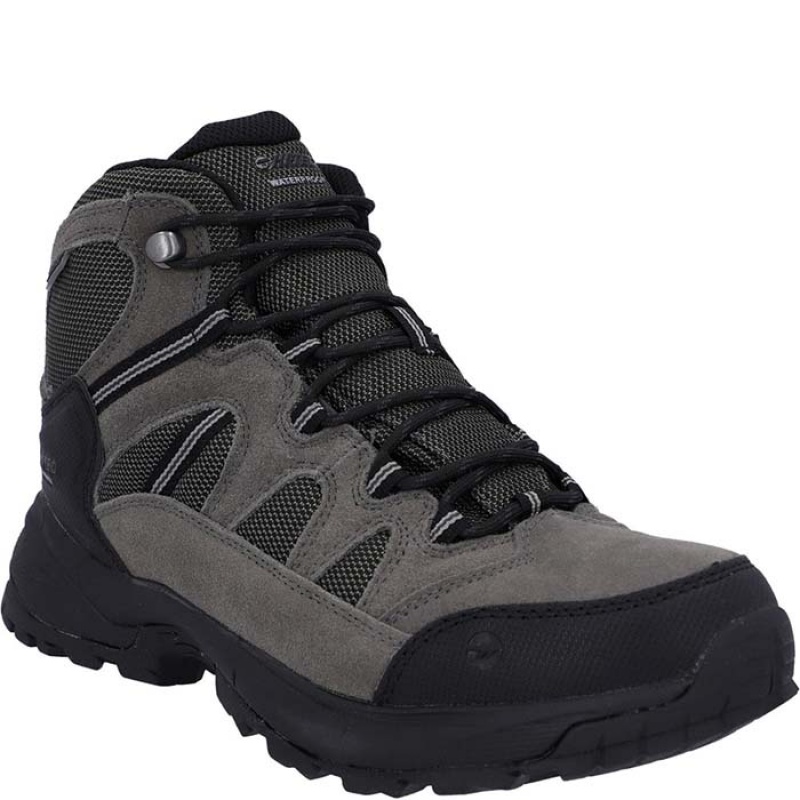 Botas Montaña Hi-Tec Bandera Lite Hombre Verde Oliva | MX34-36