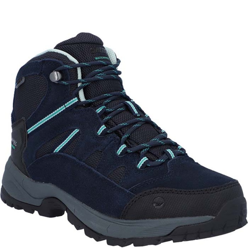 Botas Montaña Hi-Tec Bandera Lite Mujer Azules | MX18-23