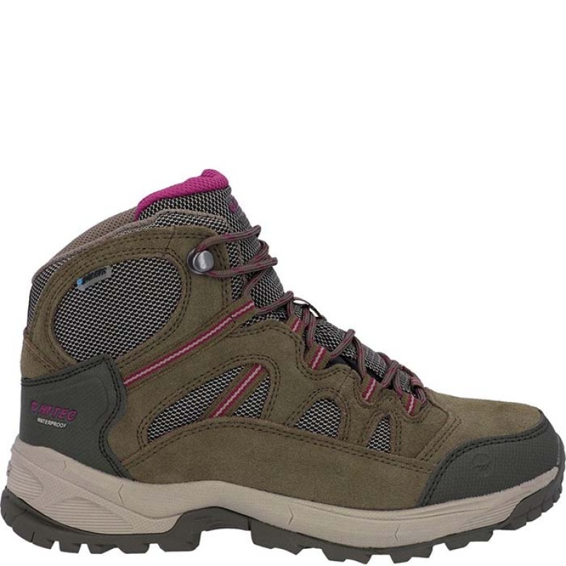 Botas Montaña Hi-Tec Bandera Lite Mujer Taupe | MX23-17