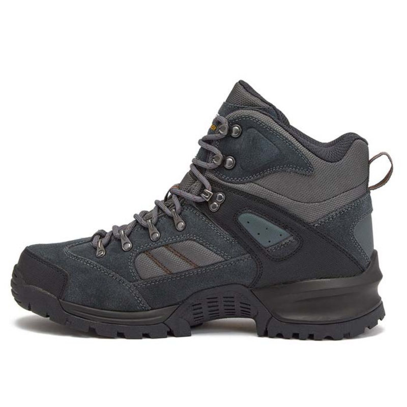 Botas Montaña Hi-Tec Black Rock Mid WP Hombre Grises | MX41-74