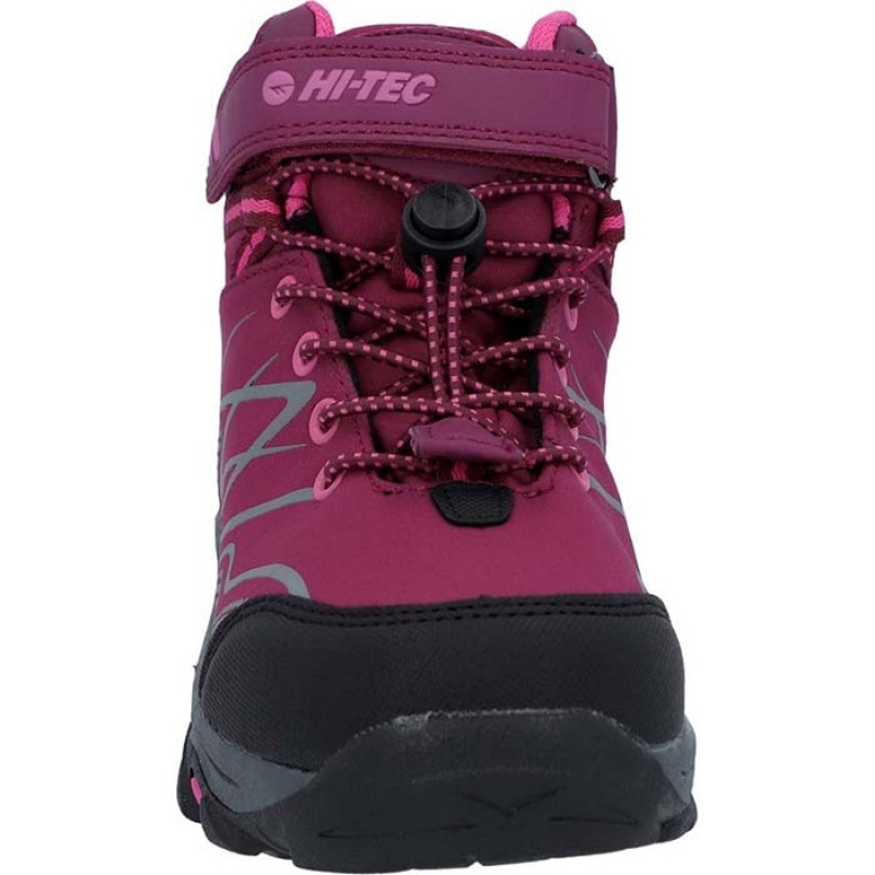 Botas Montaña Hi-Tec Blackout Mid Niños Rosas | MX32-45