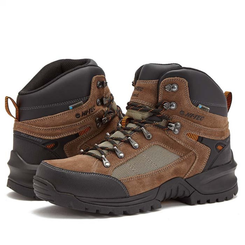 Botas Montaña Hi-Tec Inca Mid WP Hombre Marrom | MX75-84