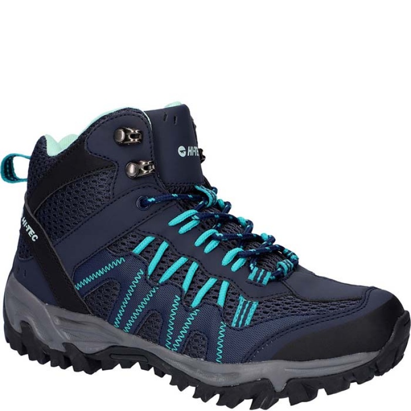 Botas Montaña Hi-Tec Jaguar Mid Mujer Azules | MX76-90