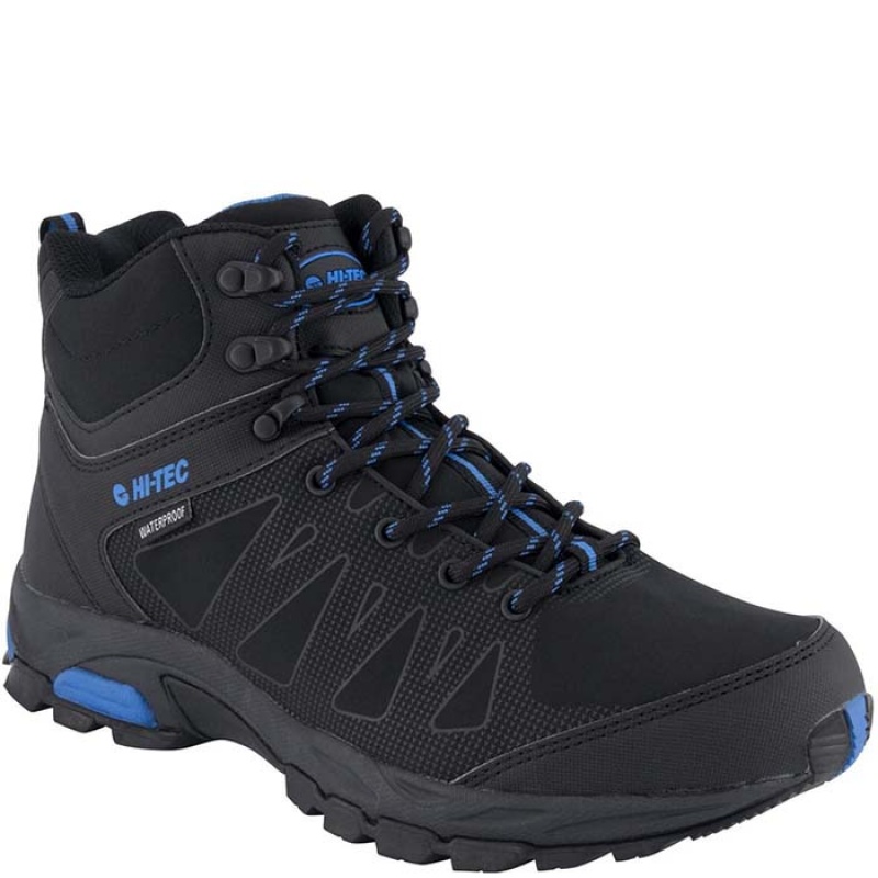 Botas Montaña Hi-Tec Raven Mid Hombre Azules | MX19-14