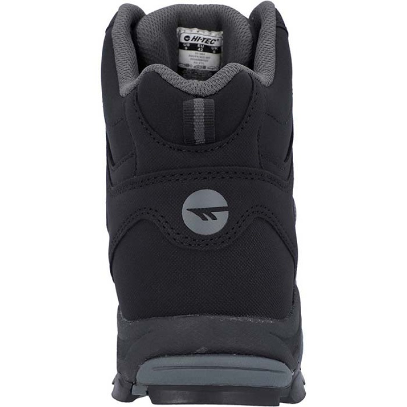 Botas Montaña Hi-Tec Raven Mid Hombre Negros | MX62-48