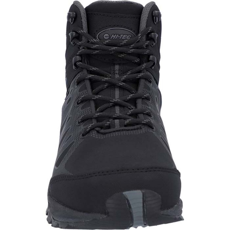 Botas Montaña Hi-Tec Raven Mid Hombre Negros | MX62-48