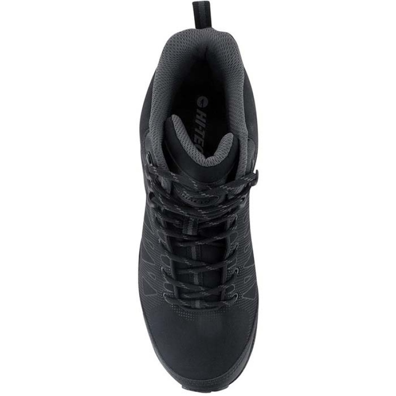 Botas Montaña Hi-Tec Raven Mid Hombre Negros | MX62-48