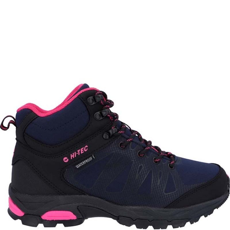 Botas Montaña Hi-Tec Raven Mid Mujer Azul Marino | MX42-35