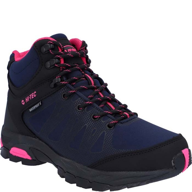 Botas Montaña Hi-Tec Raven Mid Mujer Azul Marino | MX42-35