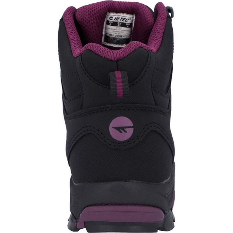 Botas Montaña Hi-Tec Raven Mid Mujer Negros | MX98-52