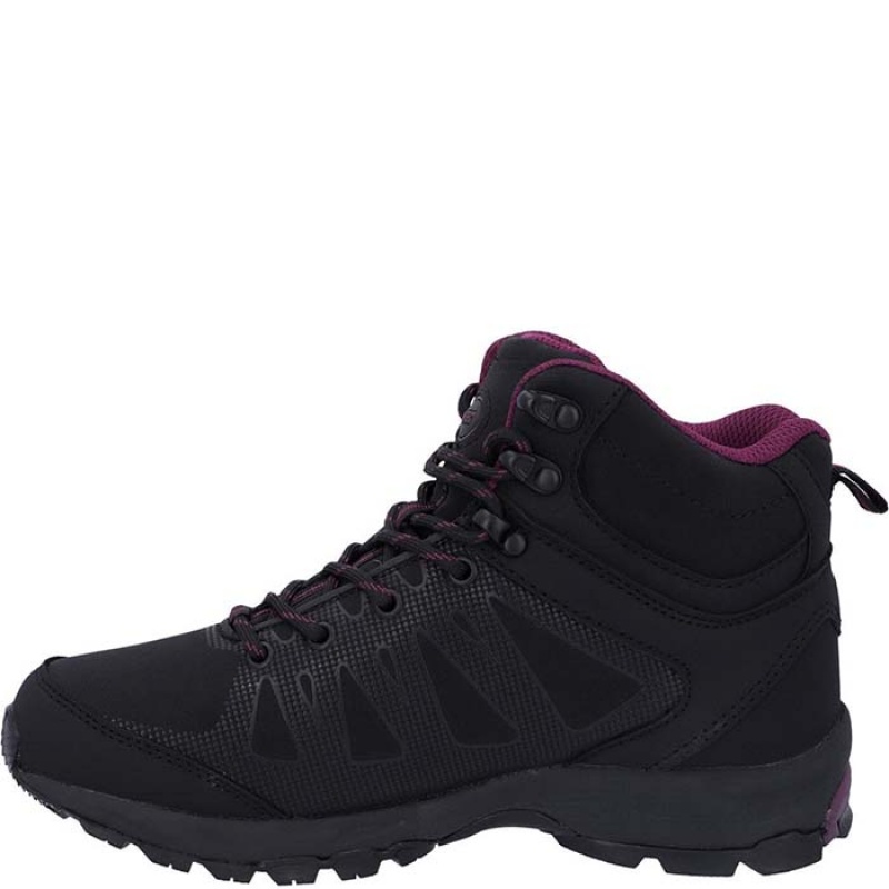 Botas Montaña Hi-Tec Raven Mid Mujer Negros | MX98-52