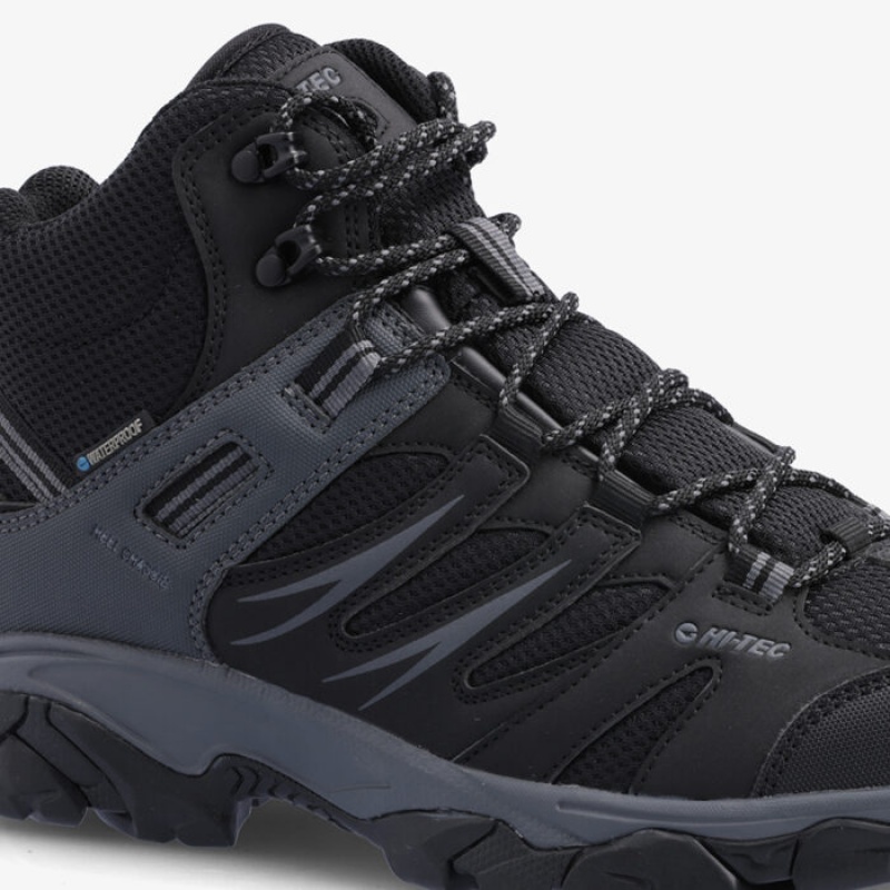 Botas Montaña Hi-Tec Tarantula Mid Hombre Negros | MX08-56