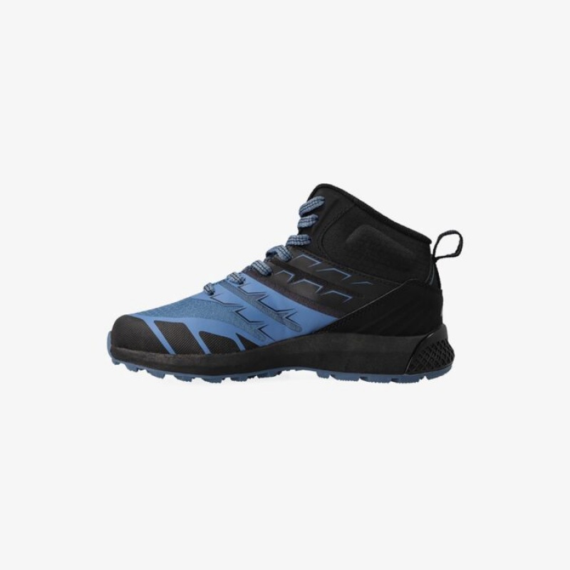 Botas Montaña Hi-Tec Trail Pro Mid Niños Negros Azules | MX89-49