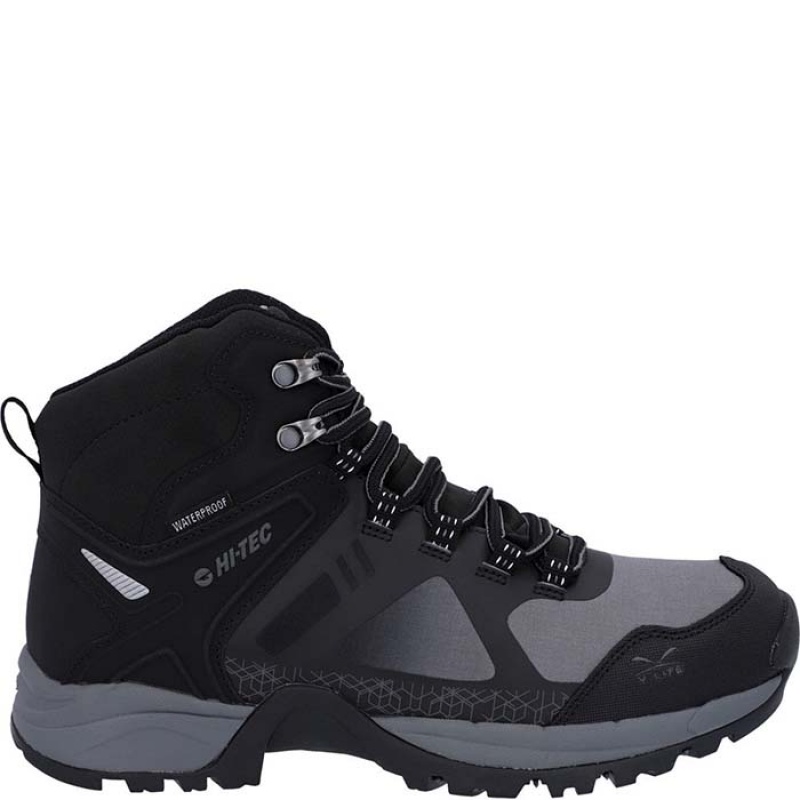 Botas Montaña Hi-Tec V-Lite Psych Hombre Negros | MX25-73