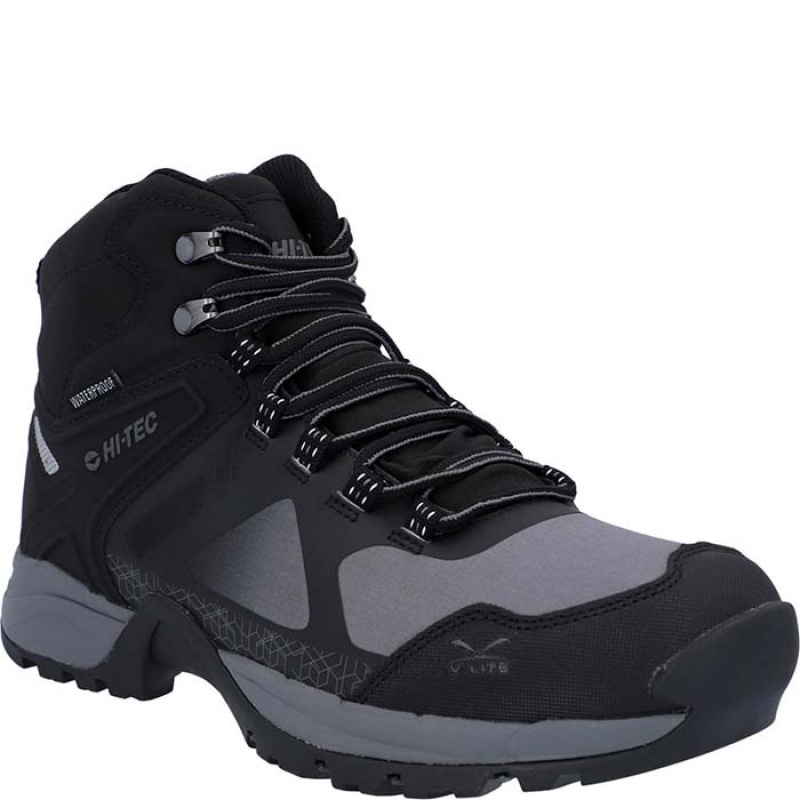 Botas Montaña Hi-Tec V-Lite Psych Hombre Negros | MX25-73