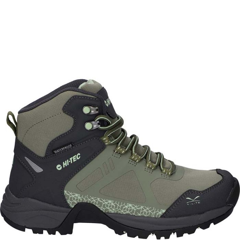 Botas Montaña Hi-Tec V-Lite Psych Mujer Verdes | MX58-50