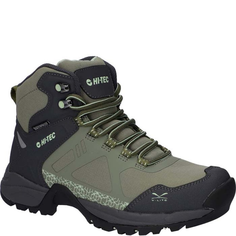 Botas Montaña Hi-Tec V-Lite Psych Mujer Verdes | MX58-50