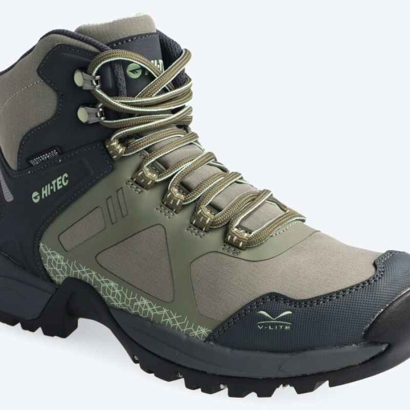 Botas Montaña Hi-Tec V-Lite Psych Mujer Verde Oliva | MX09-69