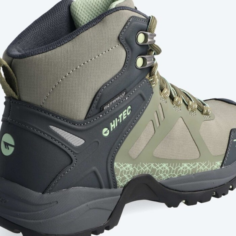 Botas Montaña Hi-Tec V-Lite Psych Mujer Verde Oliva | MX09-69