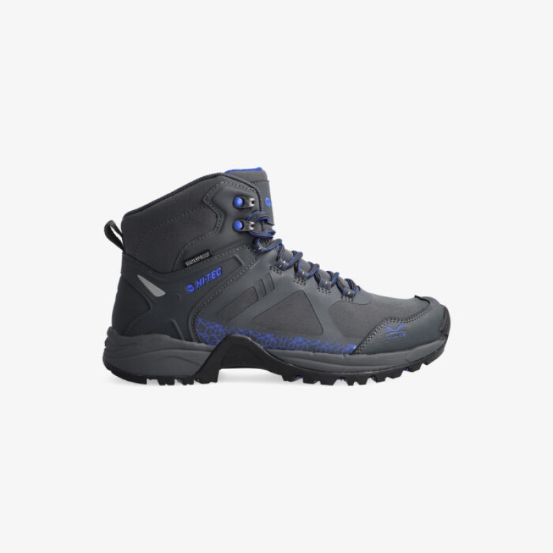 Botas Montaña Hi-Tec V-Lite Psych WP Hombre Negros Azules | MX67-57