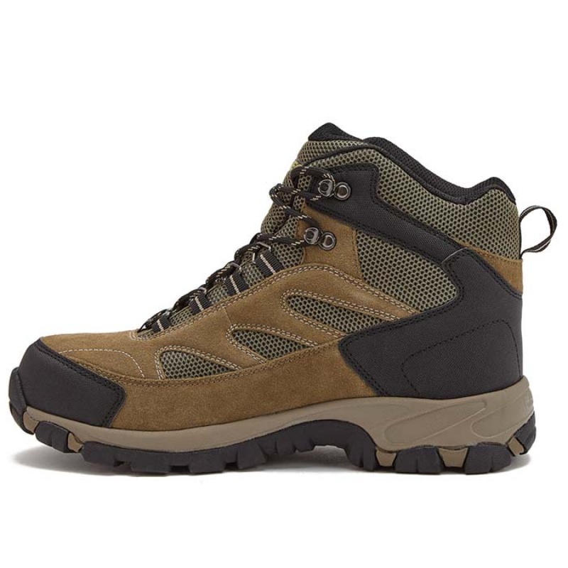 Botas Montaña Hi-Tec Yosemite Mid WP Hombre Verdes Oscuro | MX02-41