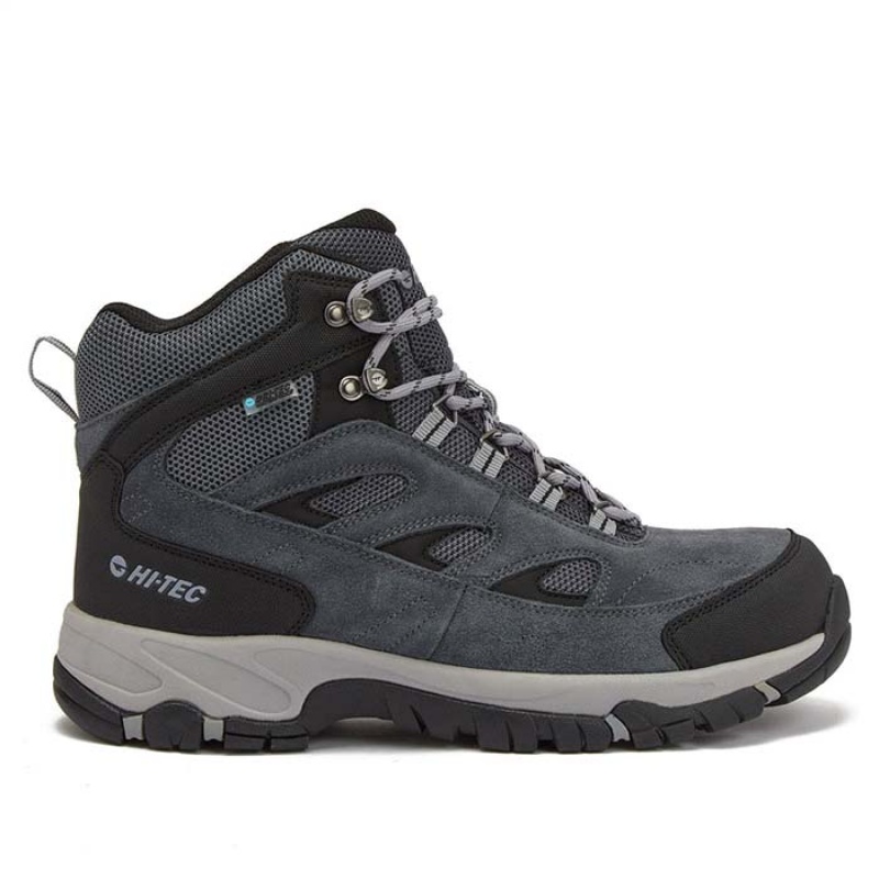 Botas Montaña Hi-Tec Yosemite Mid WP Hombre Grises Negros | MX03-39