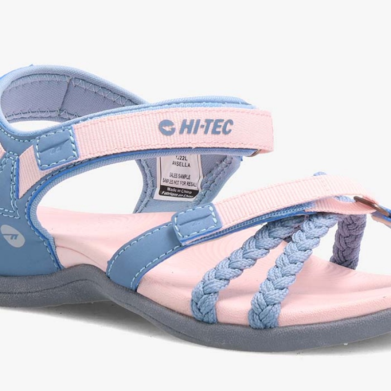 Sandalias Hi-Tec Anselia Mujer Azules Rosas | MX23-07