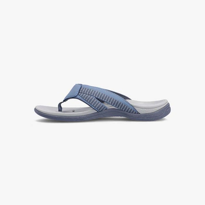 Sandalias Hi-Tec Anselia Tanga Mujer Grises Azules | MX67-68