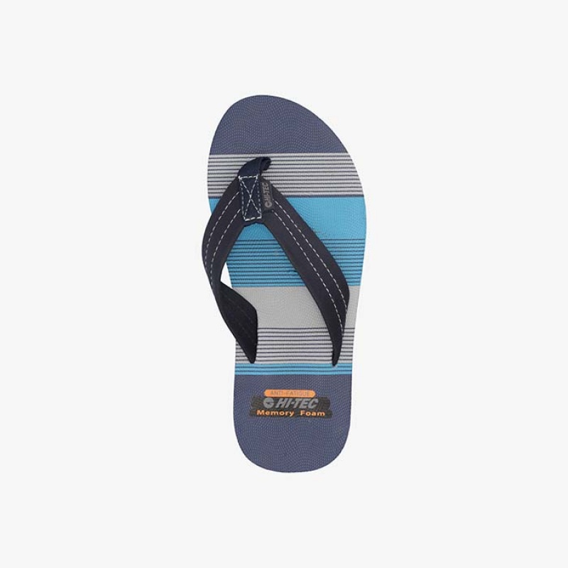 Sandalias Hi-Tec Nautical Tanga Hombre Azul Marino Azules | MX16-30