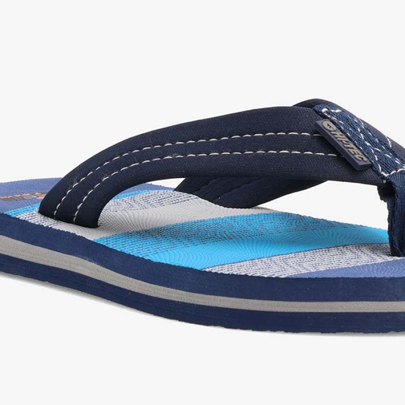 Sandalias Hi-Tec Nautical Tanga Hombre Azul Marino Azules | MX16-30