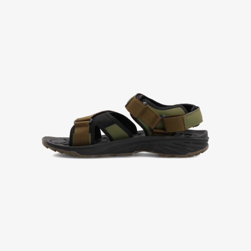 Sandalias Hi-Tec Okavango Hombre Verde Oliva Negros | MX94-68